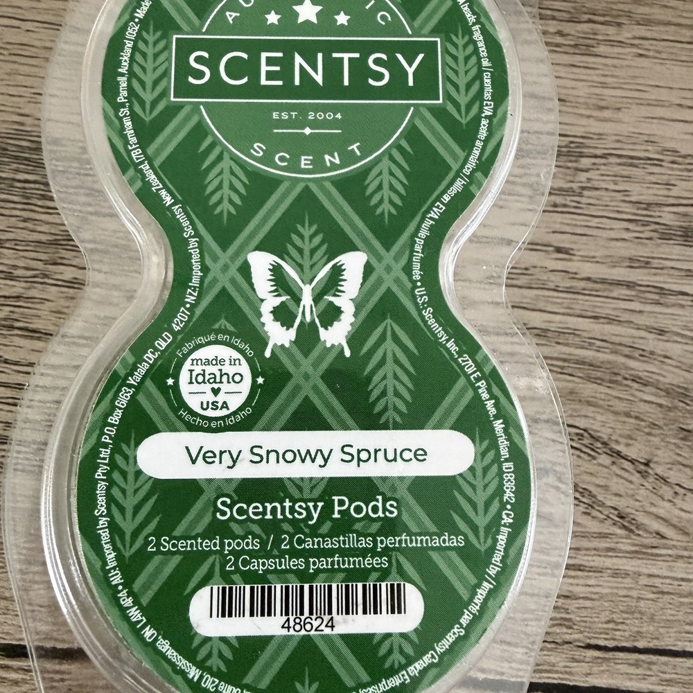 Scentsy Scent Pods (2Pods) New In Package Very Snowy Spruce Winter Christmas - Picture 2 of 3